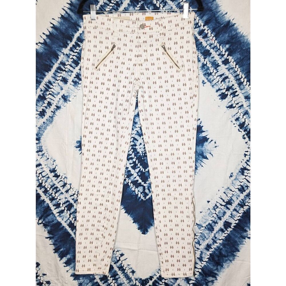 Anthropologie Pilcro and The Letterpress Skinny White Jeans 27